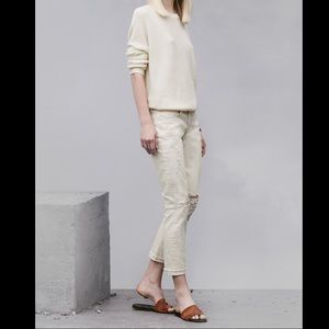 J Brand Caitland Synergy Cropped Boyfriend Jeans